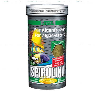 JBL Spirulina - Професионална храна за растителноядни риби в сладка или солена вода със спирулина. Спирулина на люспи. - различни разфасовки