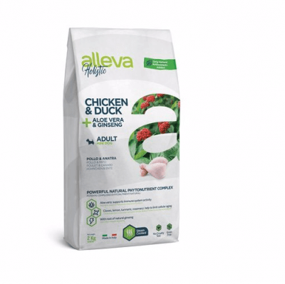 Пълноценна храна за кучета от малки породи Alleva® Holistic Adult Mini, с Океанска Риба + Коноп и Алое вера, 2.00кг