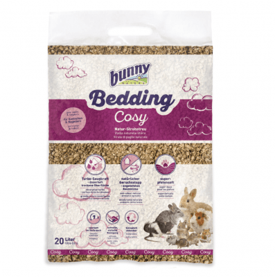 Естествена постеля от слама за гризачи Bunny Bedding Cosy, две разфасовки