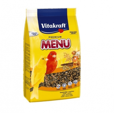 Храна за канарчета с мед Vitakraft Premium Menu Vital, две разфасовки