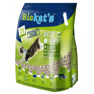 Екологична котешка тоалетна Biokat’s ECO Light, 2.90кг