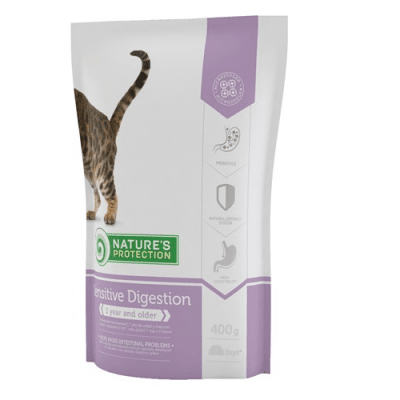 Гранулирана храна Natures protection за капризни котки над 1 година, Sensitive Digestion