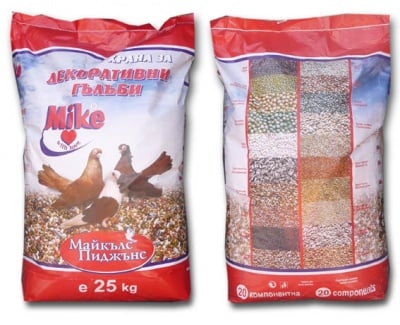 Ежедневна храна за декоративни гълъби - две разфасовки