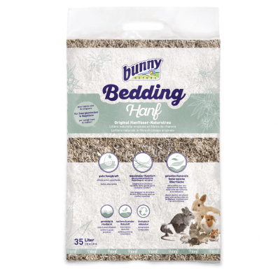 Оригинална натурална постеля от КОНОП За зайци и други гризачи Bunny Bedding Hemp, 35 Liter