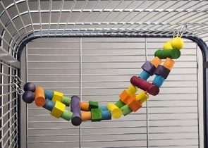 Шарена стълба за големи папагали