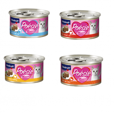 Патет за котки Vitakraft POESIE Mousse , 85гр, различни вкусове