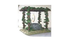 "QIAN HU" - Декорация за аквариум - Кладенец с надвиснала над него лоза