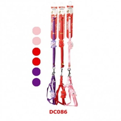 Комплект за куче с панделка - повод с нагръдник Fiocchetto - различни цветове