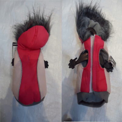 Яке с качулка, шушляк и полар, със залепване