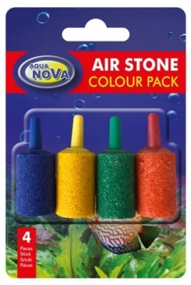 Aqua Nova Камъче за въздух -4бр цветни 15x25mm Aqua Nova