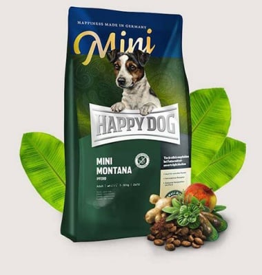 Храна за кучета от малки породи Happy Dog Supreme Mini Montana конско месо и картофи - 1.00кг; 4.00кг