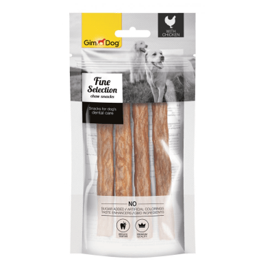 GimDog, Солети за дъвчене от сурова говежда кожа и пиле, 30 г