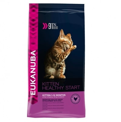 Храна за малки котенца Eukanuba Kitten, с пилешко, две разфасовки