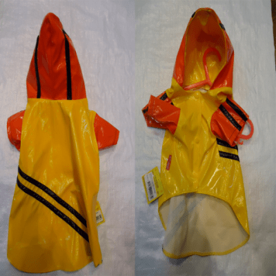 Жълт дъждобран  с качулка 