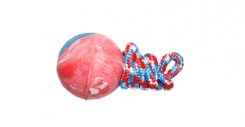 RELY Гумена топка с въже 6см / 132гр