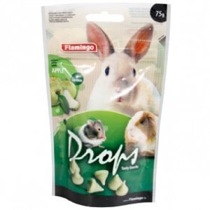 Flamingo Drops /дропс за гризачи с ябълки, ягоди, моркови, горски плодове/-75гр