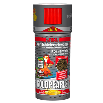 JBL GoldPearls CLICK 100мл; 250мл- Храна за златни рибки, клас "Premium"с дозатор – перли