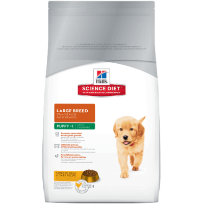 Science Plan™ Canine Puppy Healthy Development™ Large Breed Chicken /с пилешко/  - Пълноценна храна за подрастващи кученца с пилешко за кученца от едри породи над 25кг на възраст от отбива­нето до 1 година - 2.500кг; 11.00кг; 16.00кг