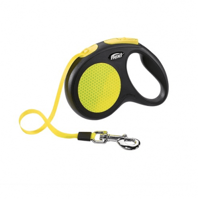 "Flexi NEON" - Автоматичен повод с лента за кучета