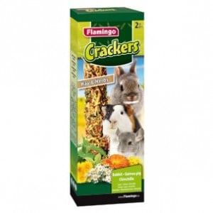 Flamingo Cracker Hay&Herbs /крекер гризачи с билки и сено/-2бр ;140гр