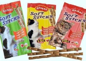 "Soft sticks" - Меки солети за котки в три различни вкуса