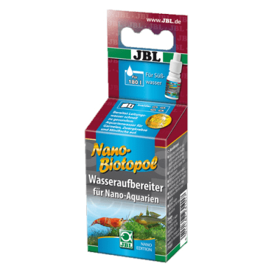 "JBL NANOBIOTOPOL" - ПРЕПАРАТ ЗА СТАБИЛИЗИРАНЕ И ПОДДРЪЖКА НА ВОДАТА В НАНОАКВАРИУМ