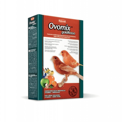 Хранителна добавка за канарчета, вълнисти папагали и екзотични птици Ovomix goldRosso - /червена/ - две разфасовки