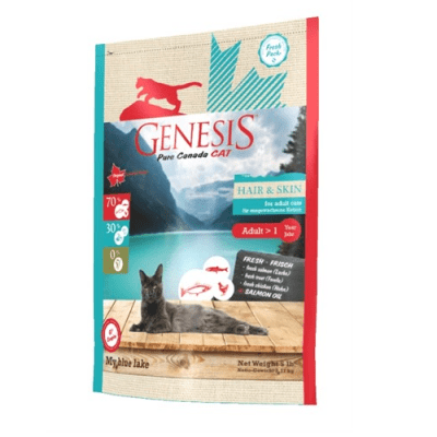 Genesis Pure Canada - My Blue Lake - Hair&Skin- храна за красива козина и здрава кожа, израснали котки - две разфасовки