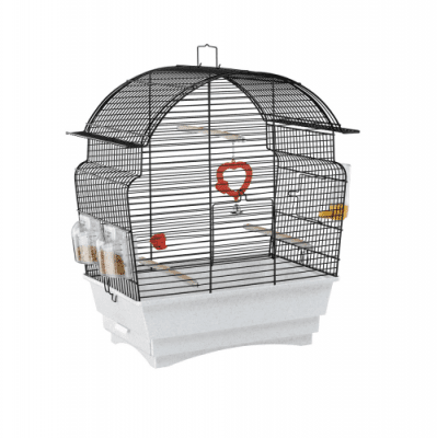 КЛЕТКА ЗА ПТИЦИ /46.5x28x54см/- Подходящ за канарчета и малки екзотични птици.Оборудвана.