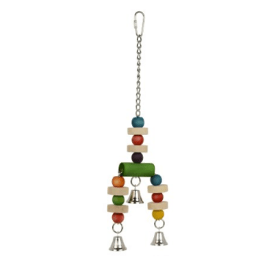 Играчка за папагал със звънчета - 9x33.5см.