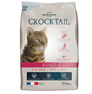 Храна за пораснали котки Flatazor Crocktail ADULT, с пуйка, две разфасовки