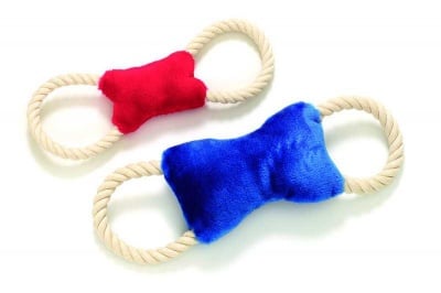 Играчка плюш кокал с въже 29см Karlie