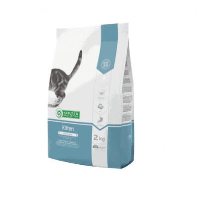 Храна за коте Nature`s Protection Kitten -За растящата котка До 1 годишна възраст ПРОМО ПАКЕТ 2кг+1кг