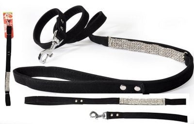 "Velvet strass" - Повод за кучета