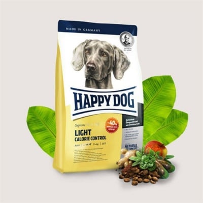 Happy Dog Light Calorie Control - Храна за кучета с ниско съдържание на въглехидрати - три разфасовки