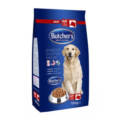 Суха храна за кучета BUTCHER'S - различни вкусове, 10 кг.