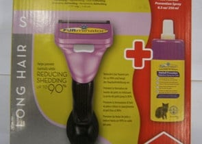 "FURminator" - Тример за котки с дълга козина+ПОДАРЪК Спрей против заплитане на козината