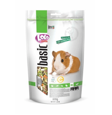 LOLO PETS ПЪЛНОЦЕННА ХРАНА ЗА МОРСКО СВИНЧЕ 600 гр.