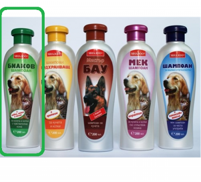 Билков шампоан за кучета и котки с чувствителна кожа, 200 мл., Миазоо