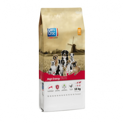 CAROCROC HIGH EHERGY 28/20 - Пълноценна храна за кучета с повишени енергийни нужди - 15.00кг