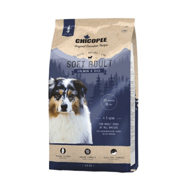 Храна за кучета Chicopee Classic Nature Soft Adult полувлажна, мека със сьомга и ориз - 2.00кг; 15.00кг