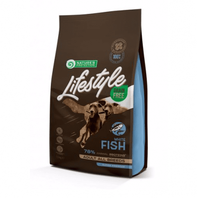 Пълноценна храна за кучета от всички породи Nature`s Protection Lifestyle Grain Free Adult, с риба, без зърно