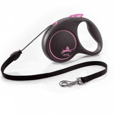 Автоматичен повод за куче Flexi Black Design, 5 метра въже за кучета до 12кг, различни цветове