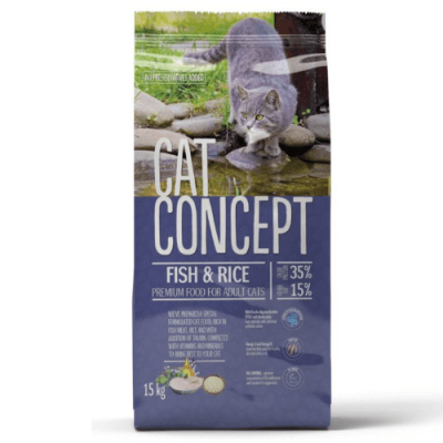Храна за котки Cat Concept, с риба, 15.00кг