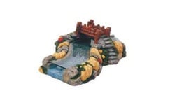 "QIAN HU" - Декорация за аквариум - Мост с подводно течаща река /среден/