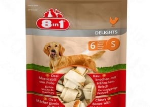 8in1 Delight - Лакомство кокали пилешко месо S - 21бр