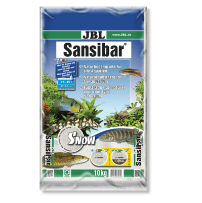JBL Sansibar SNOW - 10кг - дънен, подхранващ субстат за сладководни или соленоводни аквариуми и териариуми