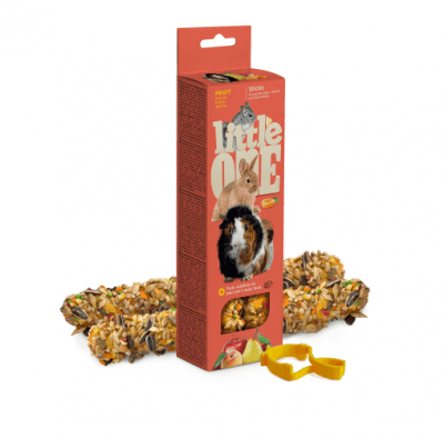 Крекер за морски свинчета, зайци и чинчили 2х60гр, Little One, 32280