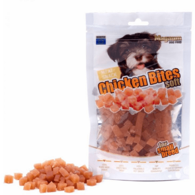 Лакомство за куче Magnum Пилешки кубчета, 80гр