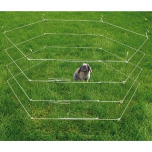 Ограждение за дребни животни с шест елемента и вратичка от Flamingo, Белгия